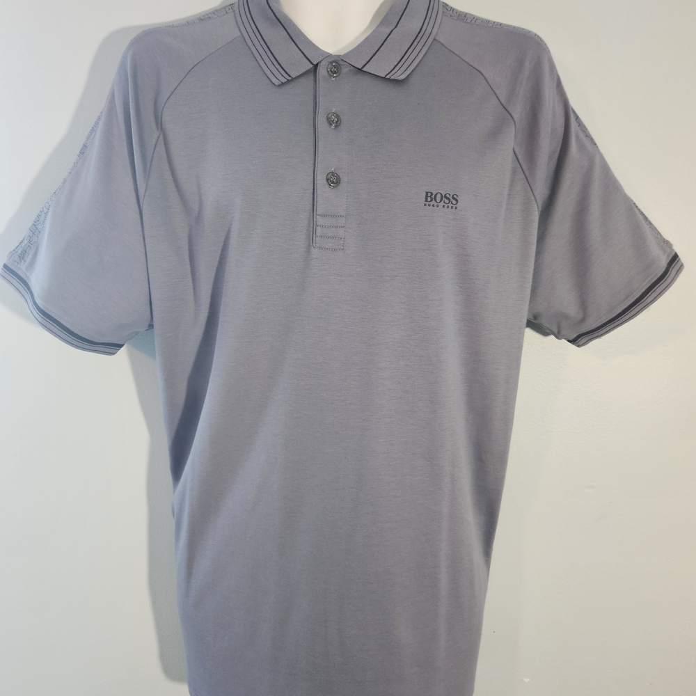 Boss Men's Polo in Slate Gray